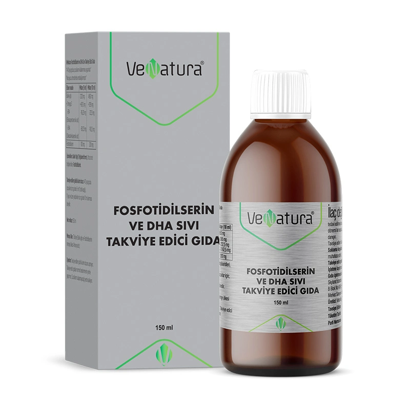 Venatura Fosfotidilserin ve DHA Sıvı Takviye Edici Gıda 150 ml - 1