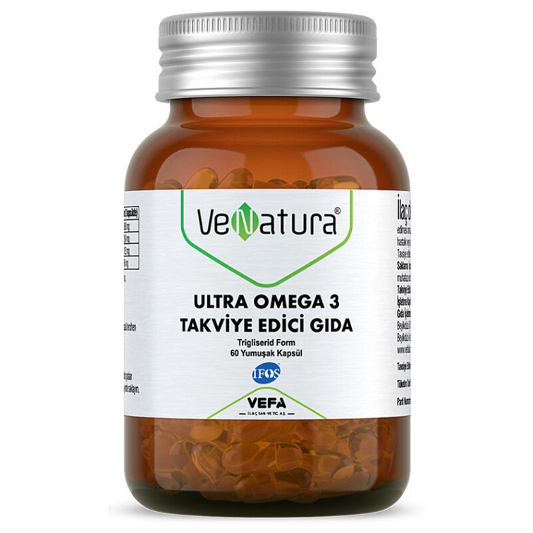 VeNatura Ultra Omega 3 Takviye Edici Gıda 60 Kapsül - 1