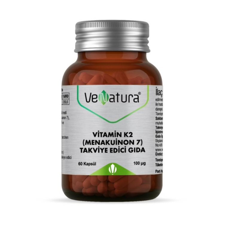 VeNatura Vitamin K2 (Menakuinon 7) 60 Kapsül - 1