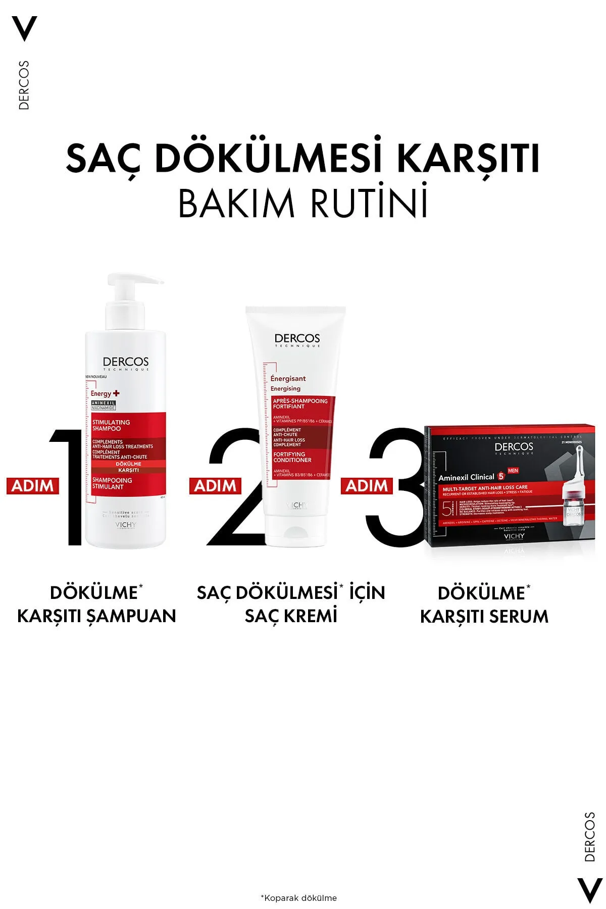 Vichy Dercos Saç Dökülmesine Karşı Şampuan 400ml - 9