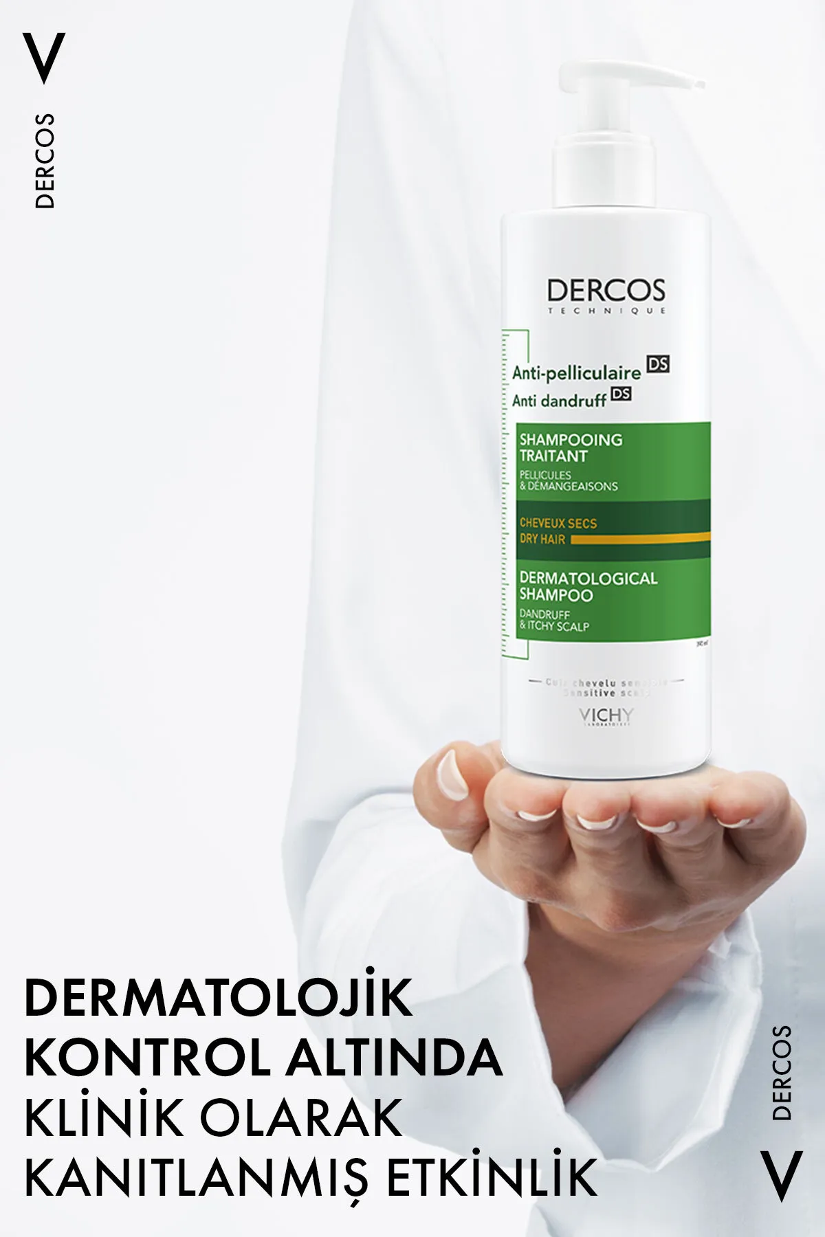 Vichy Dercos Anti Dandruff Kepek Karşıtı Şampuan 390 ml - Kuru Saçlar - 4