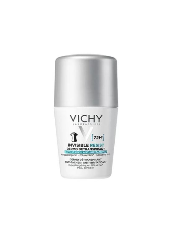 Vichy İnvisible Resist İz ve Terleme Karşıtı 72 Saat Etkinlik Kadın Roll On 50 ml - 1