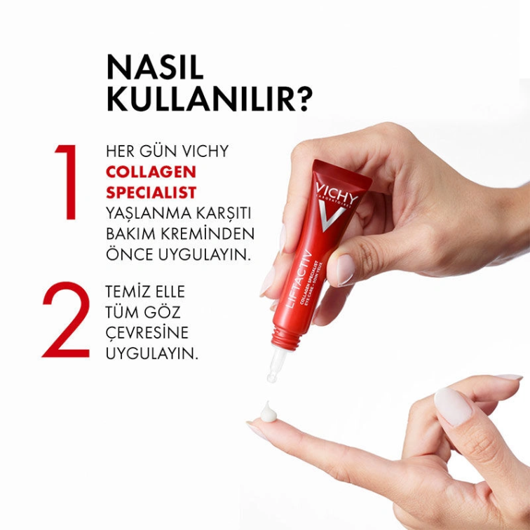 Vichy Liftactiv Collagen Specialist Yaşlanma Belirtilerine Karşı Göz Bakım Kremi 15 ml - 2