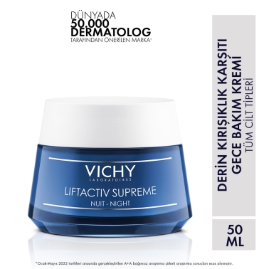 Vichy Liftactiv Supreme Gece Bakım Kremi 50 ml - 2