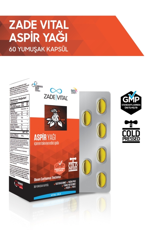 Zade Vital Aspir Yağı 600mg 60 Kapsül - 1